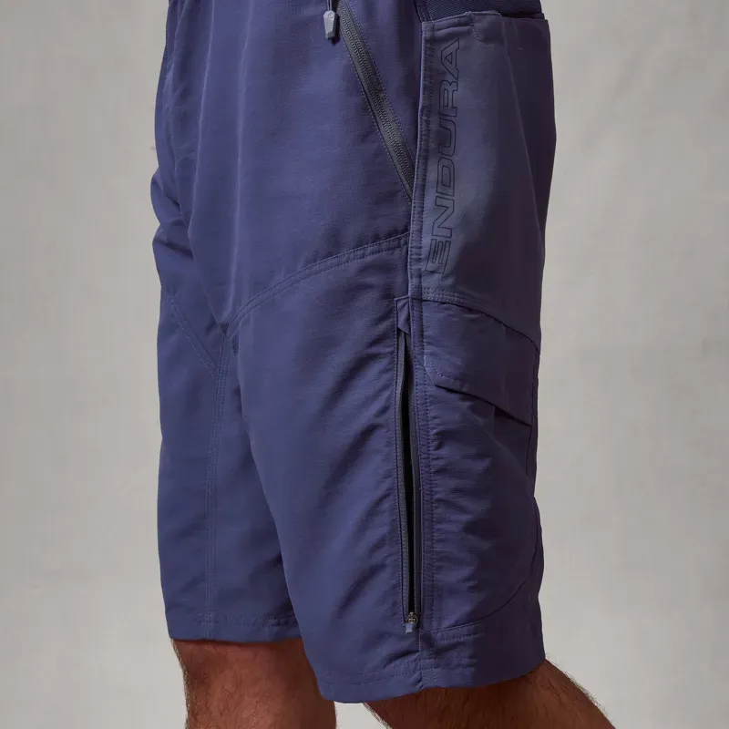 Endura Hummvee Mens Mountain Bike Short with Liner - Indigo Rock-4