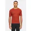 Rab Cinder Tract Mens Cycling Jersey Top - Tuscan Red