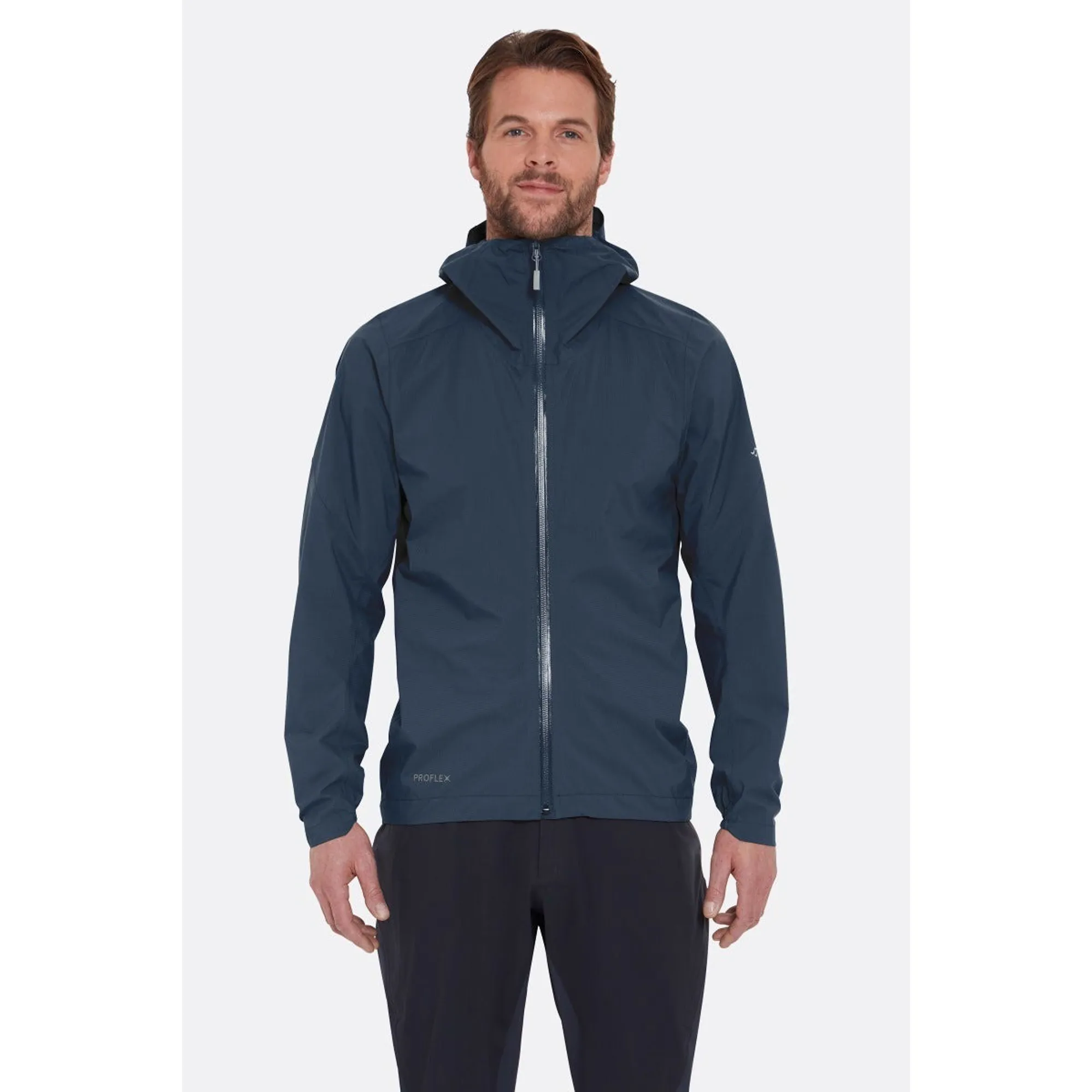 Rab Clothing Cinder Downpour Mens Light Waterproof Jacket Blue
