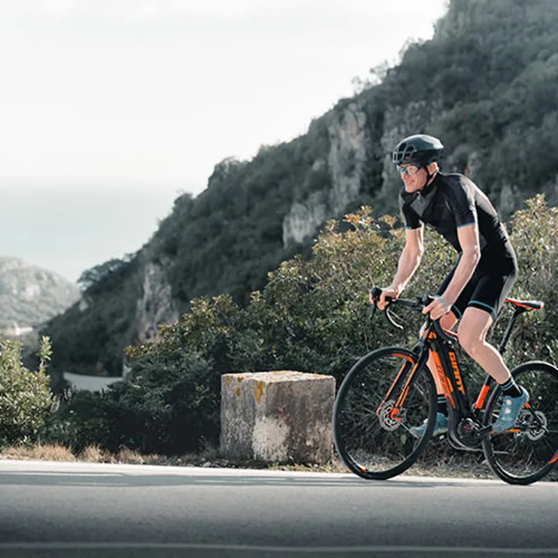 2019 Giant Road-E+ 1 Pro Mens Electric Bike - Black/Team Blue-4