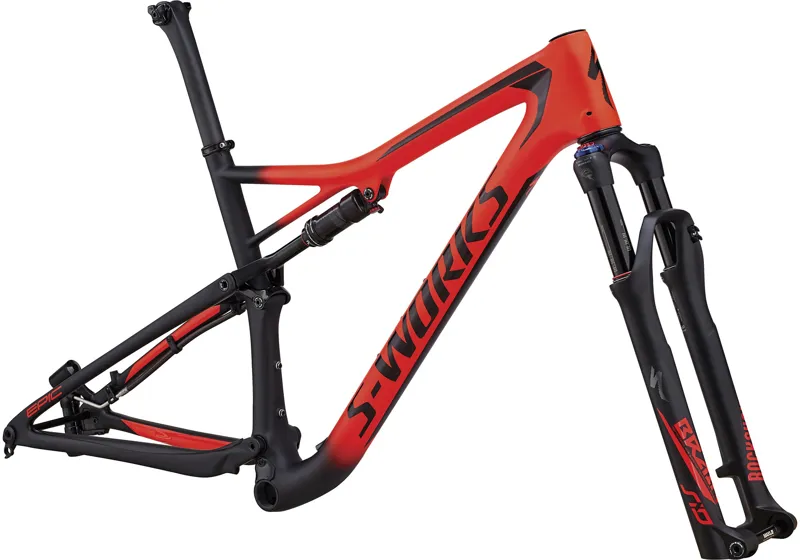 2018 S-Works Epic Mens MTB Frameset - Satin Gloss Rocket Red/Black