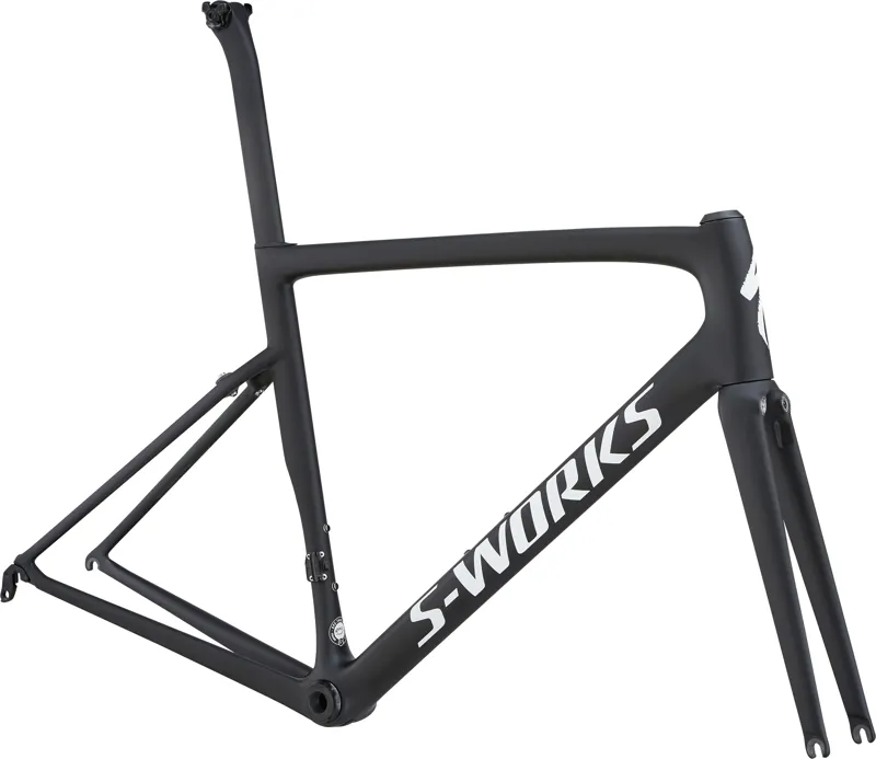 2018 S-Works Tarmac SL6 Mens Road Frameset - Mono Black/White Reflect