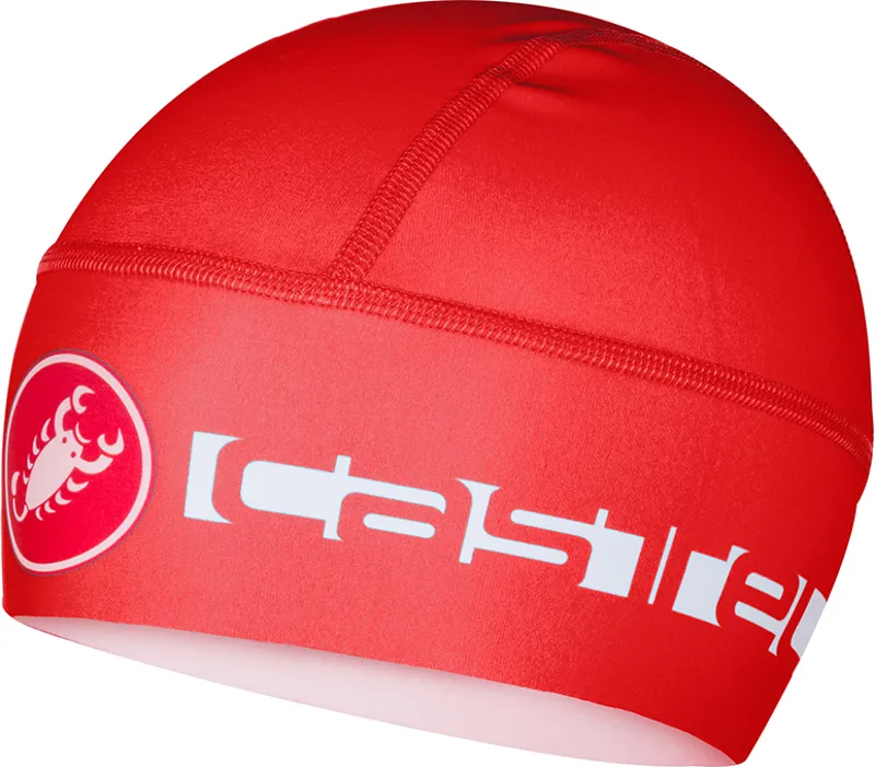 Castelli Viva Thermo Skully Cycling Cap - Red