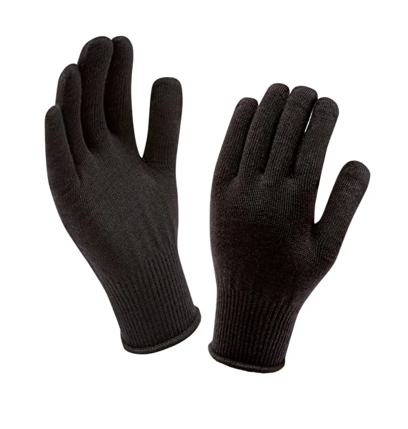 SealSkinz Merino Glove Liner - Black