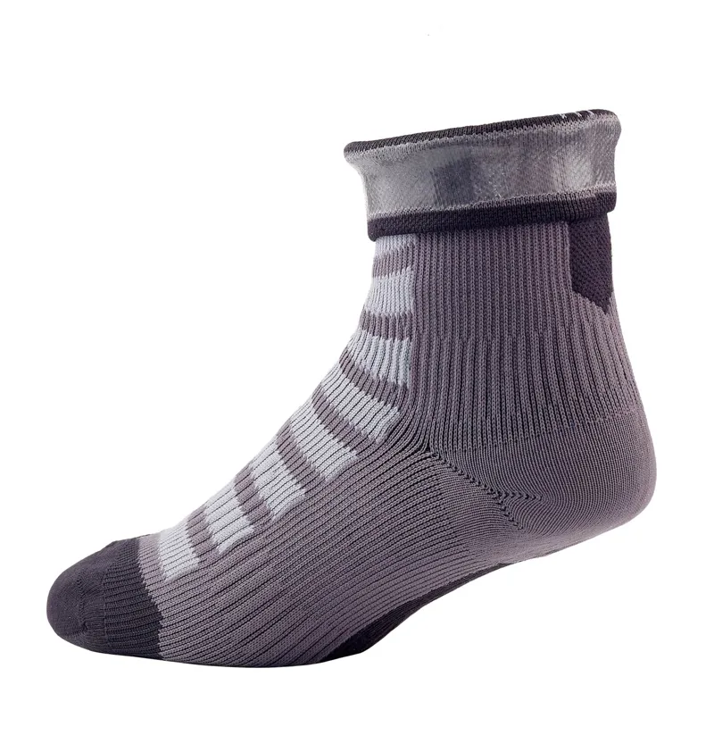 SealSkinz MTB Ankle Socks with Hydrostop - Grey/Black-2
