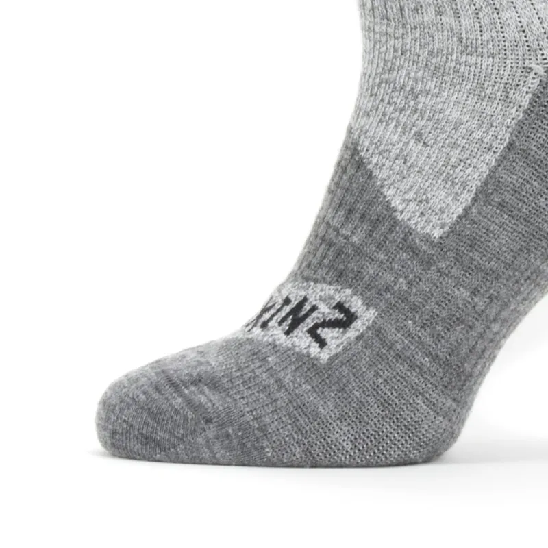 SealSkinz Waterproof All Weather Ankle Length Sock - Grey/Grey Marl-1