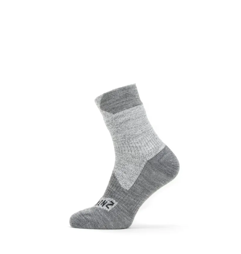 SealSkinz Waterproof All Weather Ankle Length Sock - Grey/Grey Marl
