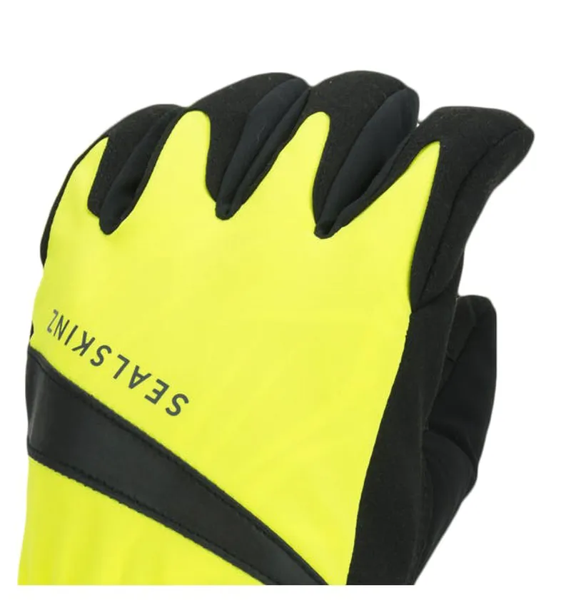 SealSkinz Waterproof All Weather Cycle Glove - Neon Yellow/Black-2