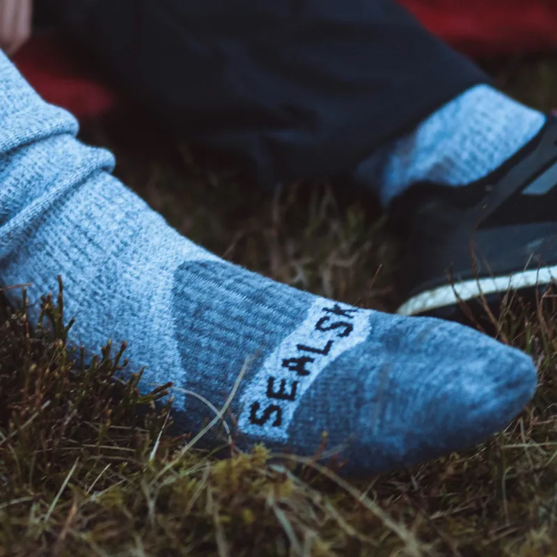 SealSkinz Waterproof All Weather Mid Length Sock - Grey/Marl-5