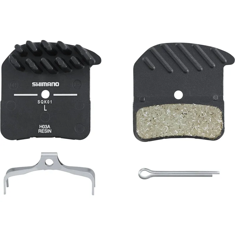 Shimano H03A Bike Disc Brake Pads and Spring Alloy Back - Pair