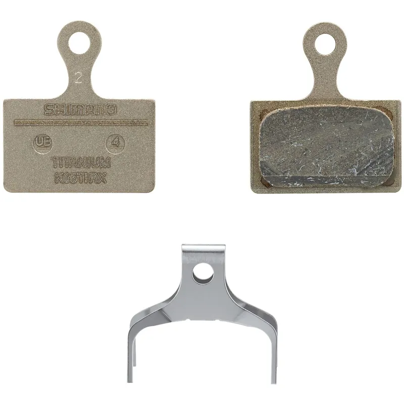 Shimano K05TI-RX Bike Disc Brake Pads and Spring Titanium Back Resin