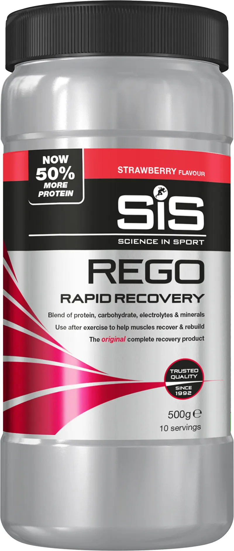 SiS REGO Rapid Recovery Drink Powder 500g Tub - Strawberry