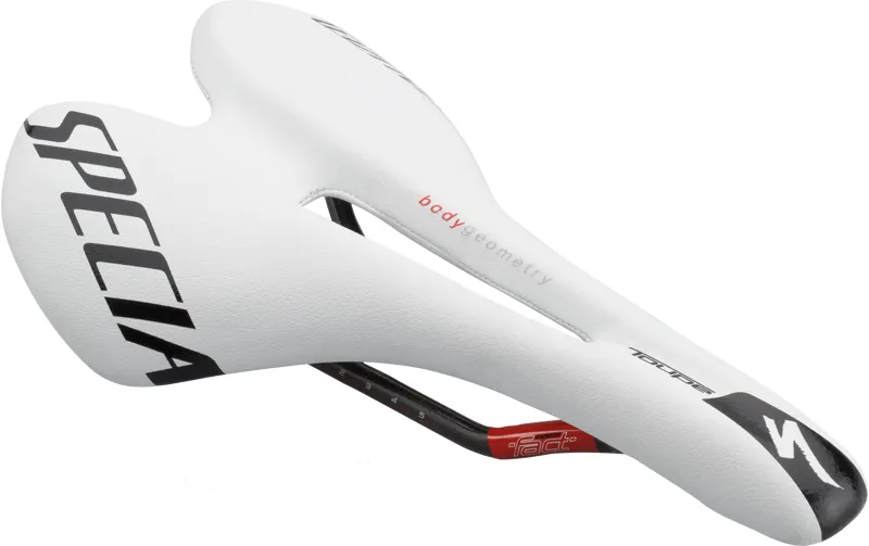 S-Works Toupe Mens Saddle - Team White/Black/Red