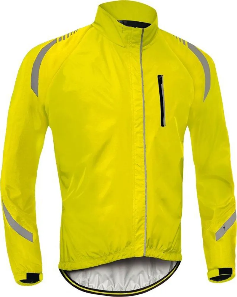 Specialized Deflect RBX Elite Hi-Vis Mens Rain Jacket in Yellow