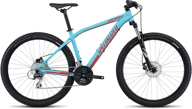 2017 Specialized Pitch 650b Mountain Bike Gloss Light Blue Red