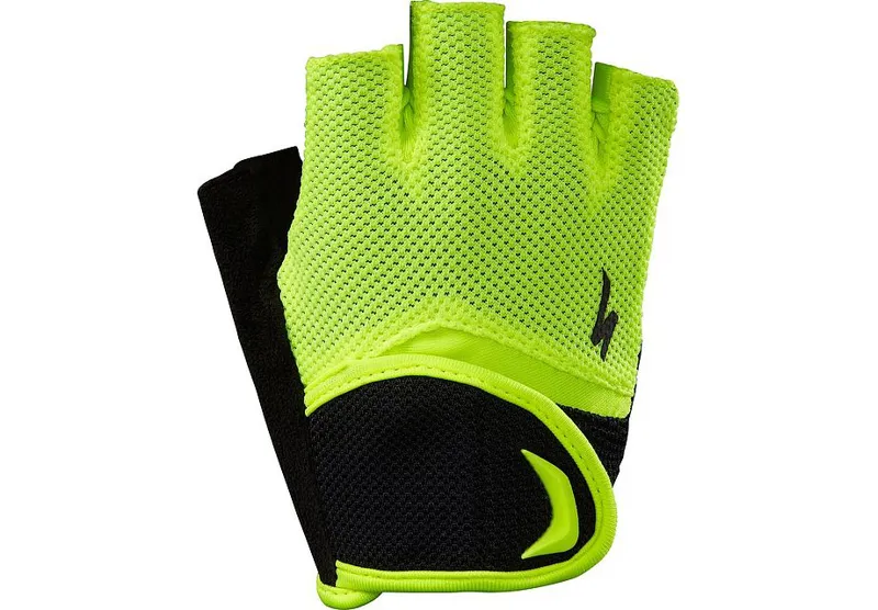 Specialized Body Geometry Kids Fingerless Gloves - Black/Neon