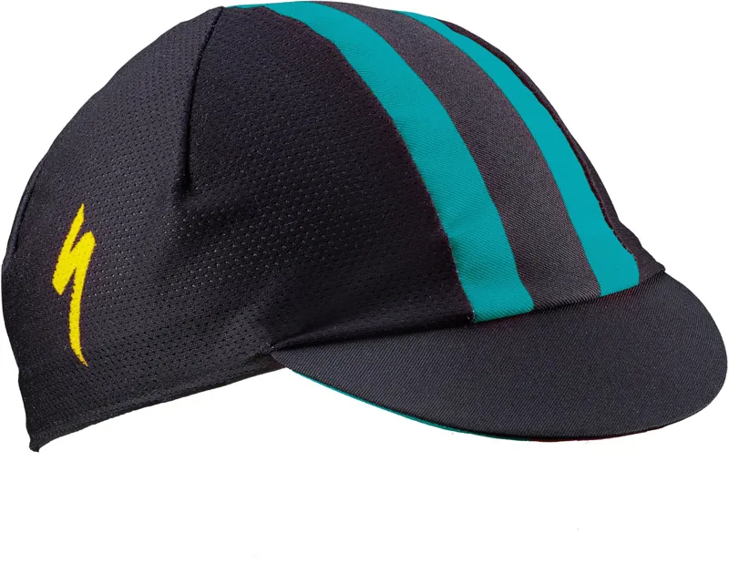 Specialized Printed Cycling Cap Light Black/ Teal/Yellow- One Size