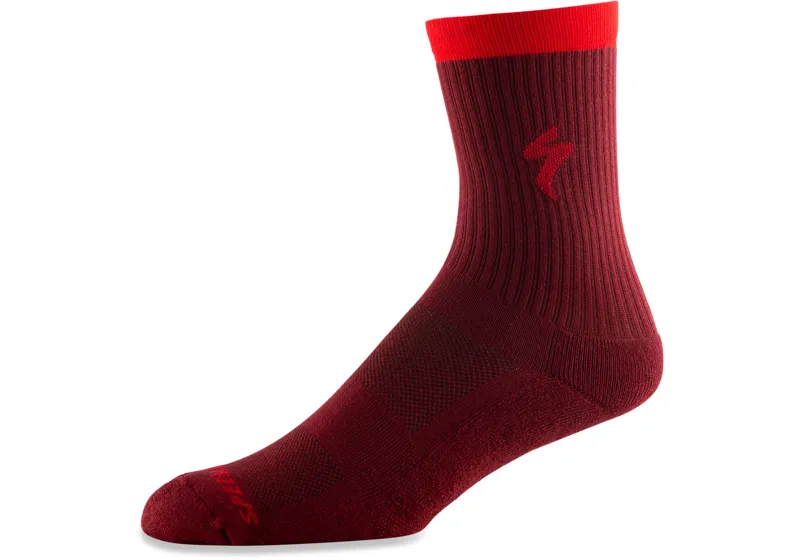 2020 Specialized Techno MTB Tall Sock - Crimson