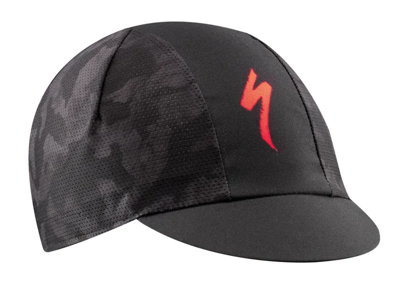 2020 Specialized Cycling Cap Light - Charcoal/Rocket Red Camo