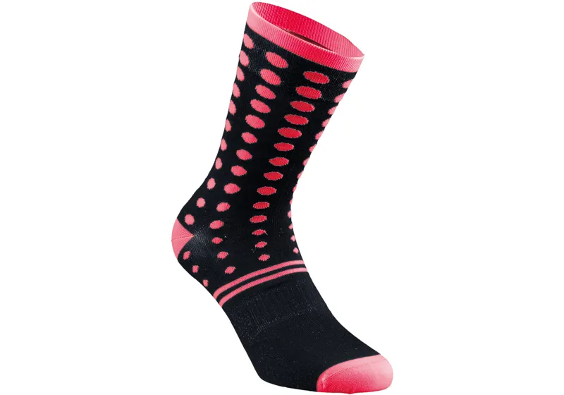 Specialized Dots Summer Sock - Black/Acid Red