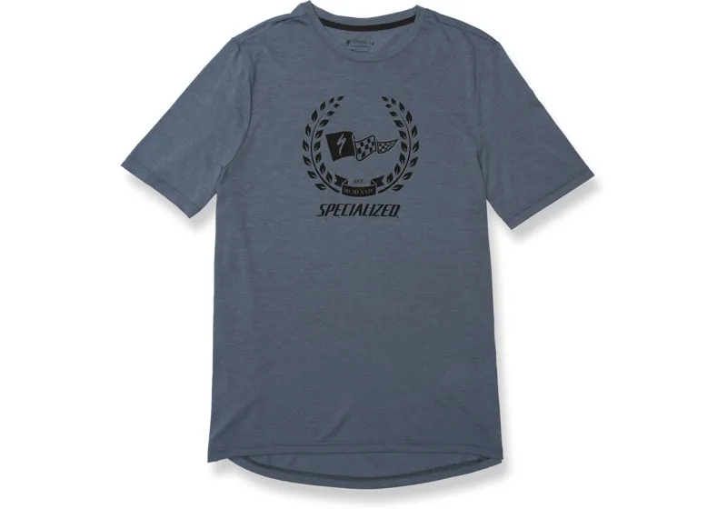 Specialized DriRelease Champion T-Shirt - Dust Blue Heather/Black
