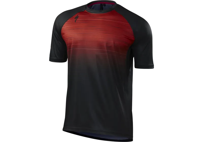 Specialized Enduro Comp Mens MTB Jersey - Red Speed Blur