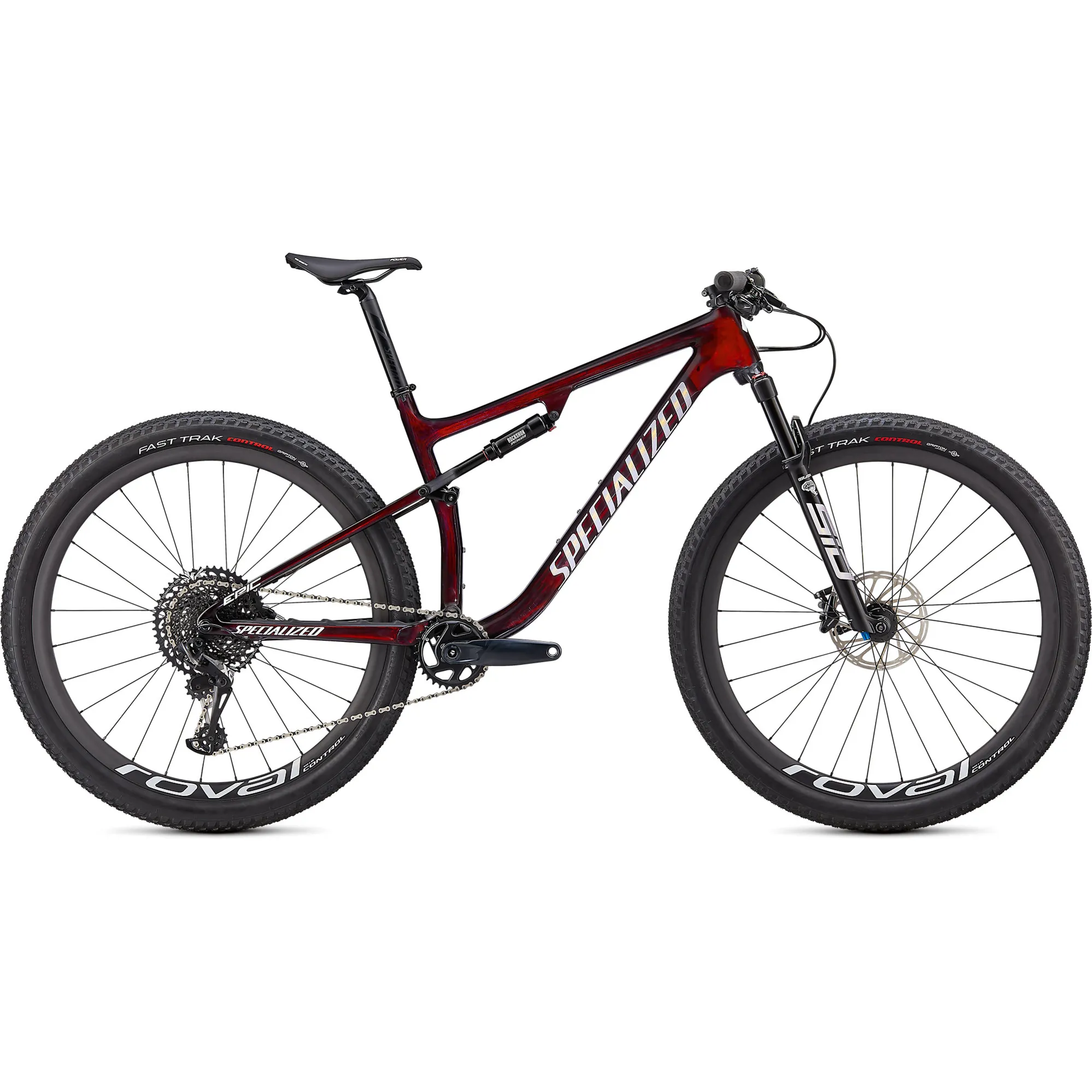 2021 Specialized Epic Expert Mountain Bike Gloss Red Tint/White Gold