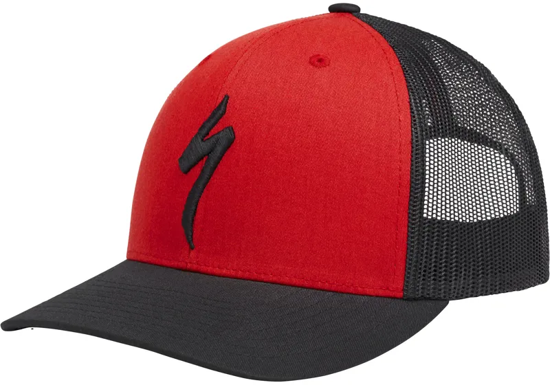 Specialized FlexFit Trucker Hat Red Black