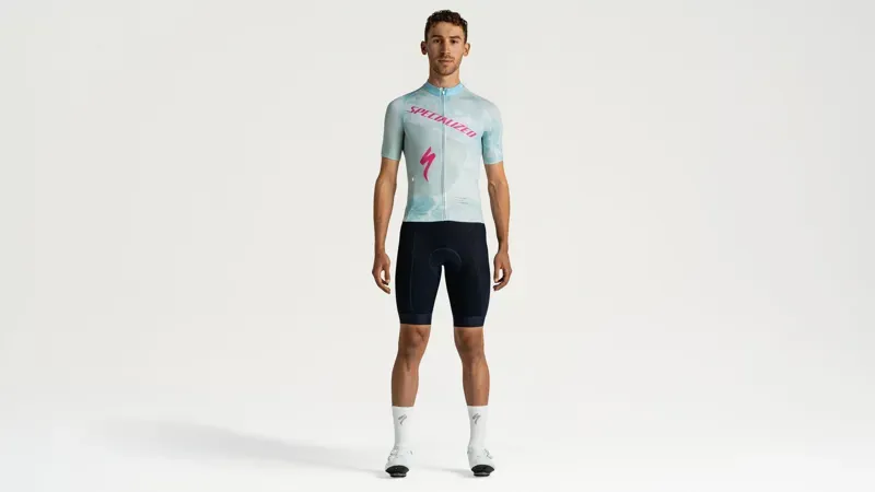 Specialized Foundation Mens Cycling Jersey - Sea Foam/Rebel Pink Focal