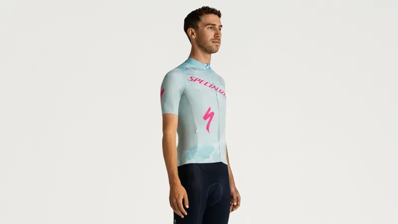 Specialized Foundation Mens Cycling Jersey - Sea Foam/Rebel Pink Focal-1
