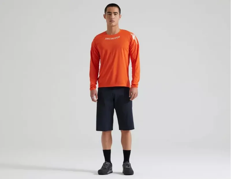 Specialized Gravity Mens Long Sleeve Mountain Biking Jersey - Red - Size Large