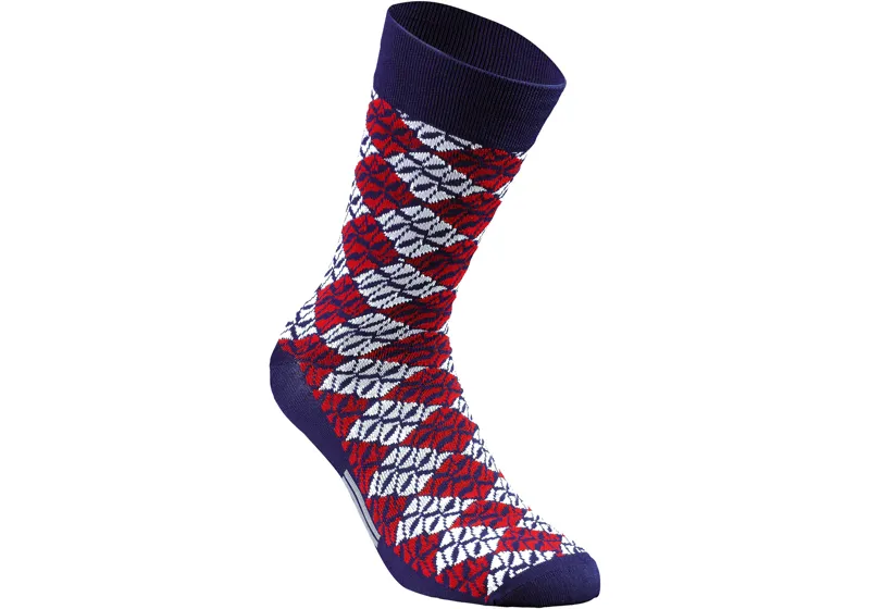 Specialized Lozenge Socks - Blue/Red - Size Small - EU 36-39