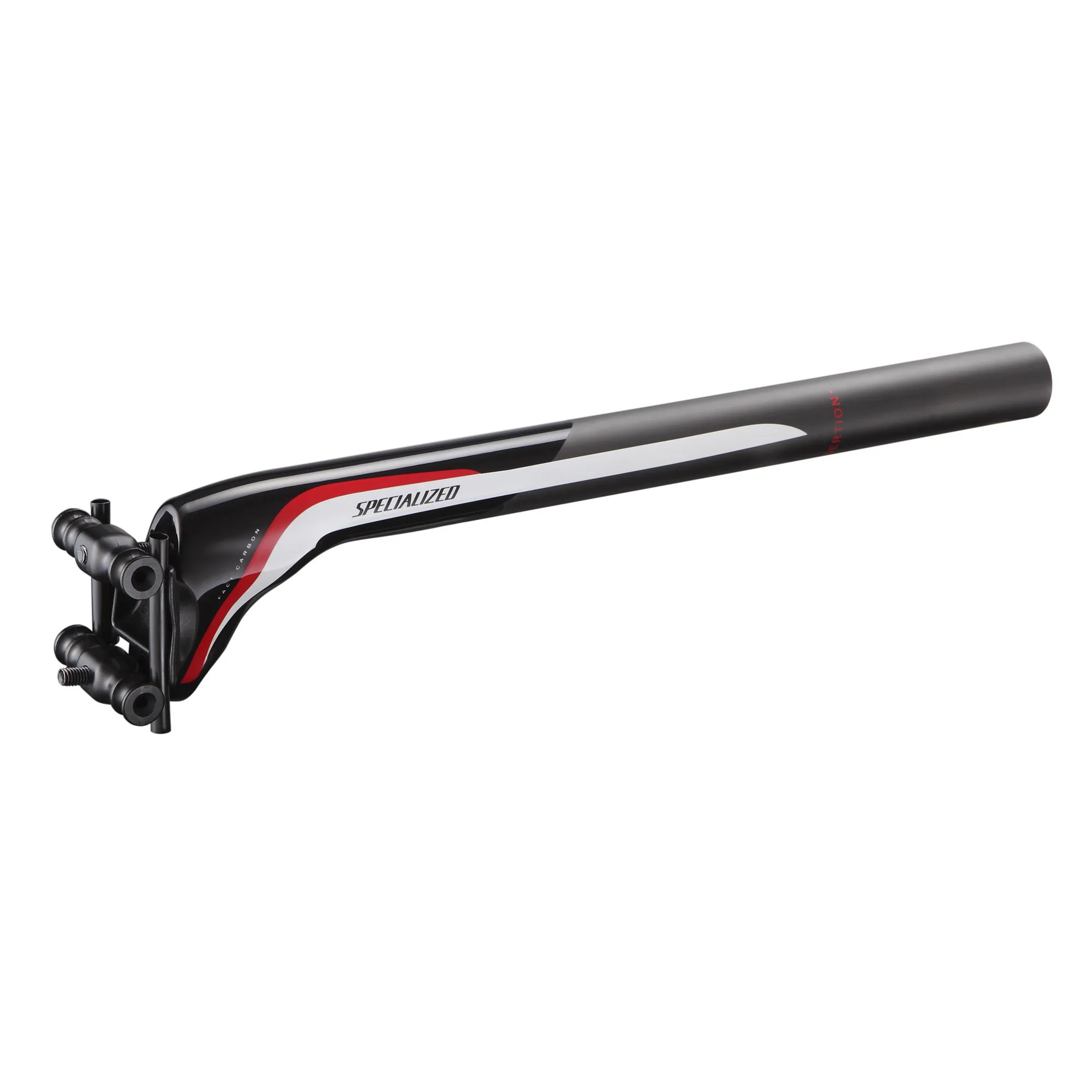 Specialized Pro Road Carbon 2-Bolt Seatpost Black/Red/White