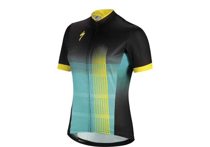 Specialized RBX Comp Short Sleeve Womens Jersey - Black/Teal/Yellow