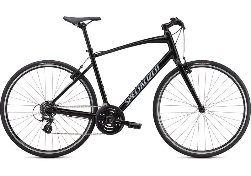 2021 Specialized Sirrus 1.0 Hybrid Bike - Gloss Black/Charcoal - XXS