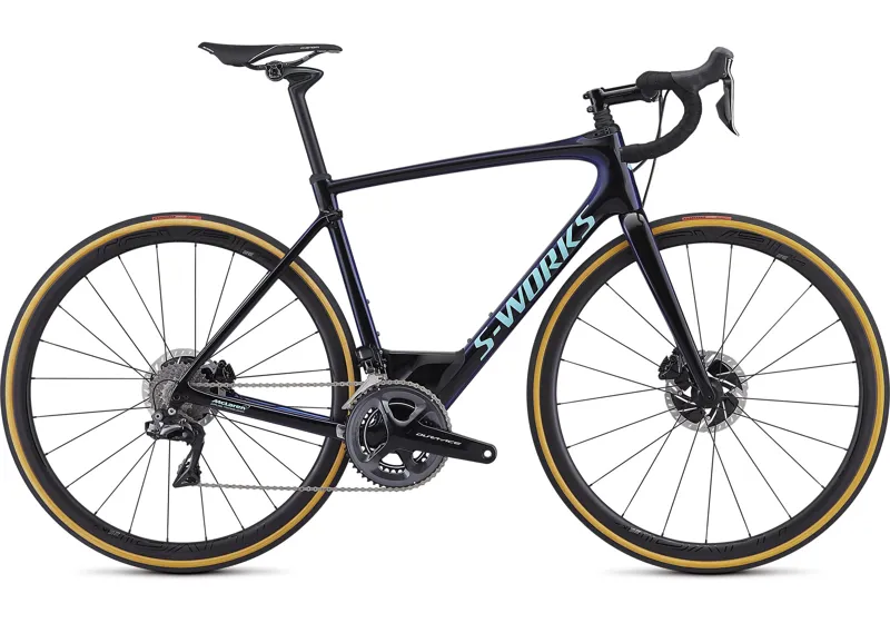 2019 S-Works Roubaix Mens Road Bike - Gloss Tarmac Black/Chameleon