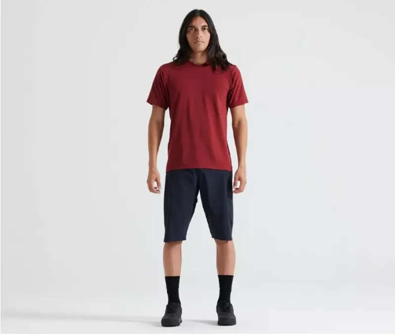 Specialized Trail Mens Short Sleeve Mountain Biking Jersey - Garnet Red