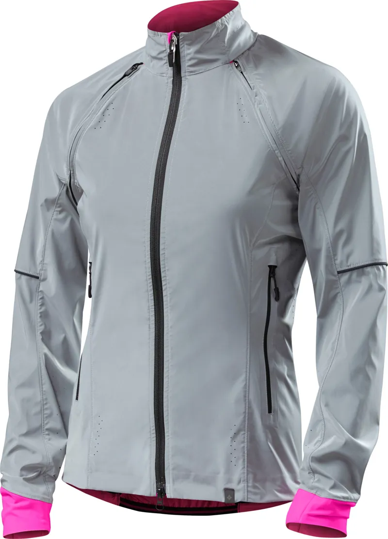 Specialized Womens Deflect Reflect Hybrid Jacket - Grey/Pink
