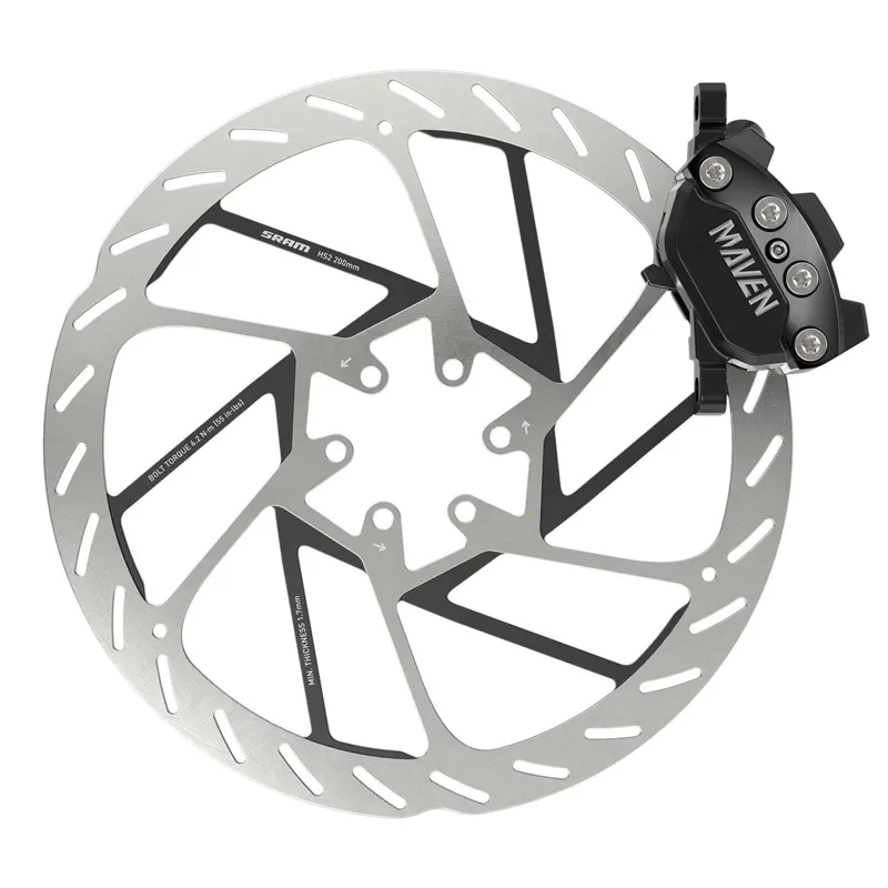 SRAM Disc Brake Maven Silver Stealth Lever Stainless Hardware Black