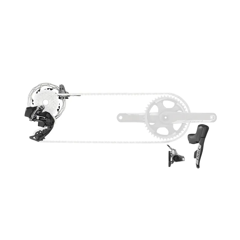 SRAM Red eTap AXS 1x D1 Electronic FlatMount HRD Groupset