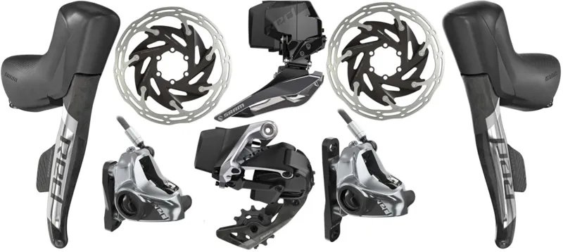 SRAM Red eTap AXS 2x Electronic HRD Flatmount Groupset