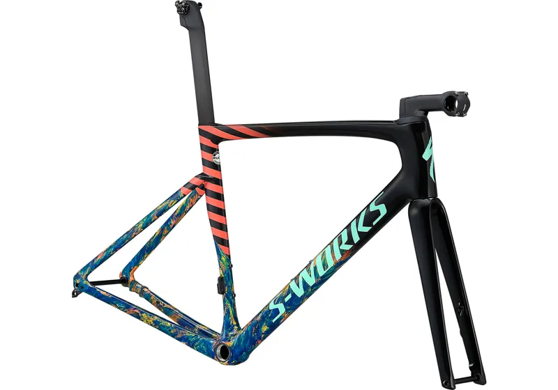 2021 S-Works Tarmac SL7 Road Bike Frameset - Cobalt/Brassy Yellow