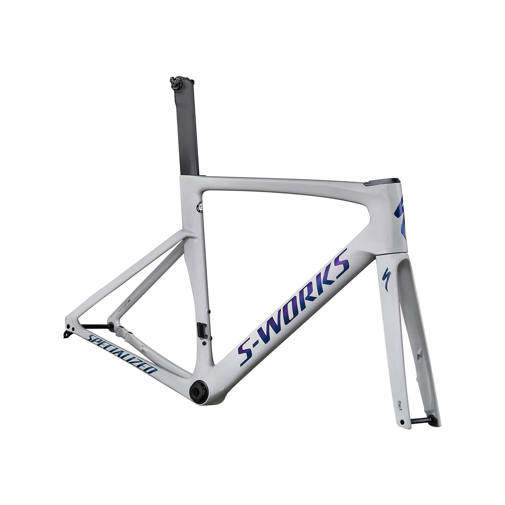 2020 S-Works Venge Frameset Gloss Dove Grey/Diamond Dust/Blue