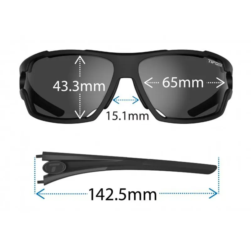Tifosi Amok Interchangeable Lens Sunglasses - Matte Black-1