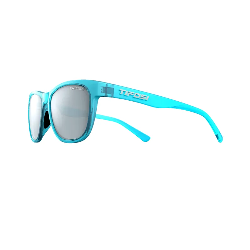 Tifosi Swank Single Lens Sunglasses Crystal Sky Blue/Smoke Blue