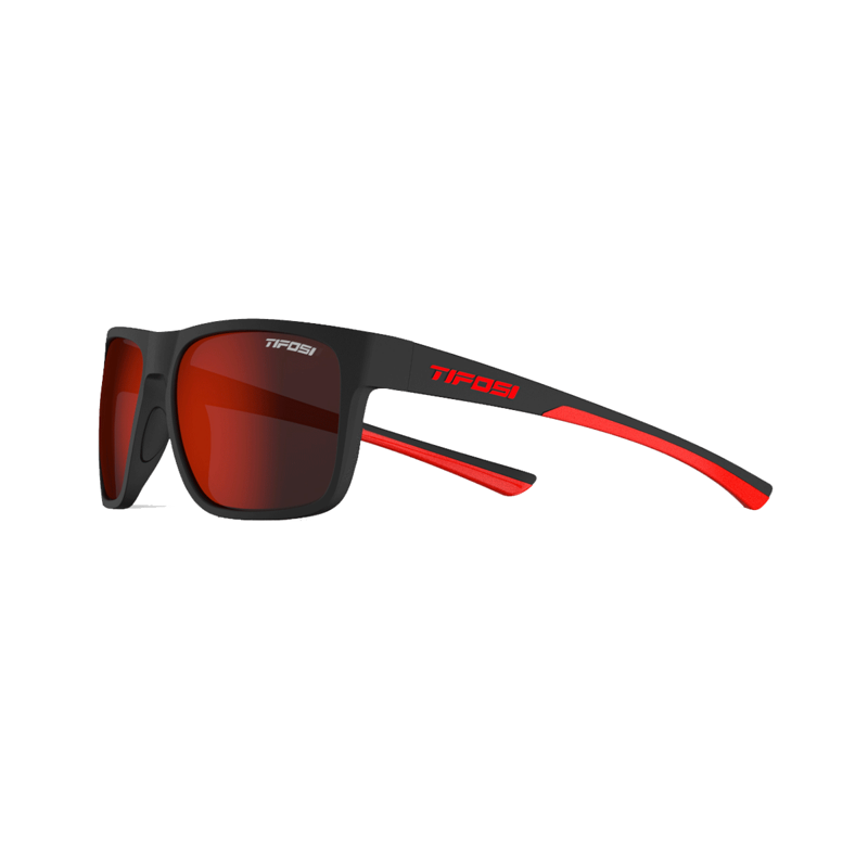 Tifosi Swick Single Lens Cycling Sunglasses - Satin Black/Crimson/Red-1