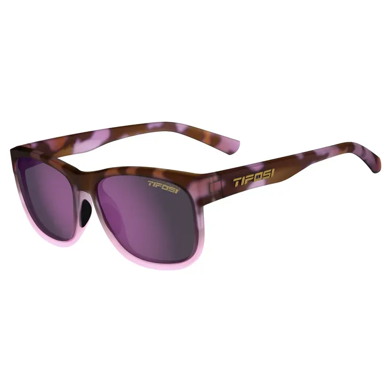 Tifosi Swank XL Single Lens Cycling Sunglasses - Pink Tortoise