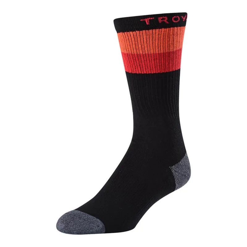 Troy Lee Corsa Crew Sock - Black