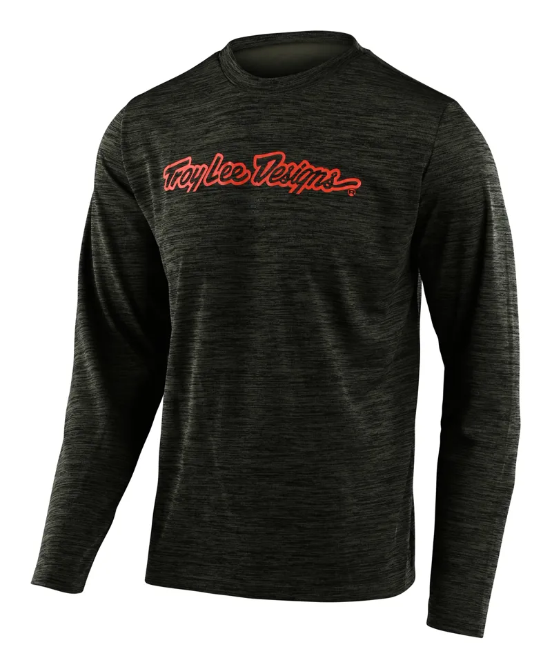 Troy Lee Designs Flowline Long Sleeve Mens Tech Tee - Signature