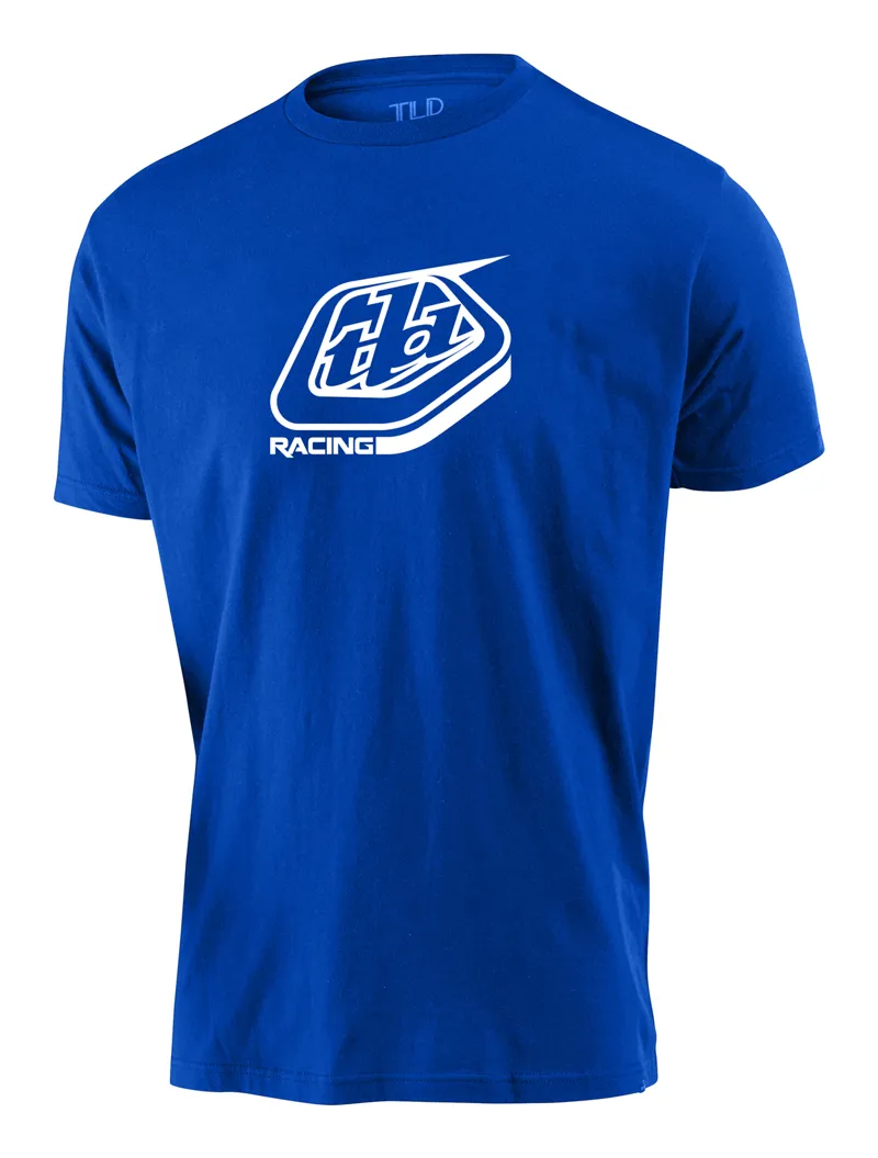 Troy Lee Designs Racing Shield Mens Mountain Bike T-Shirt - Blue